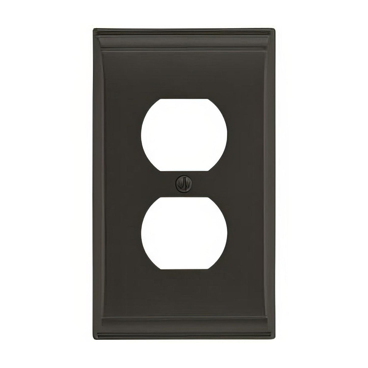 Amerock BP36508BBR BP36508 Candler Zinc Single Outlet Wall Plate Black Bronze