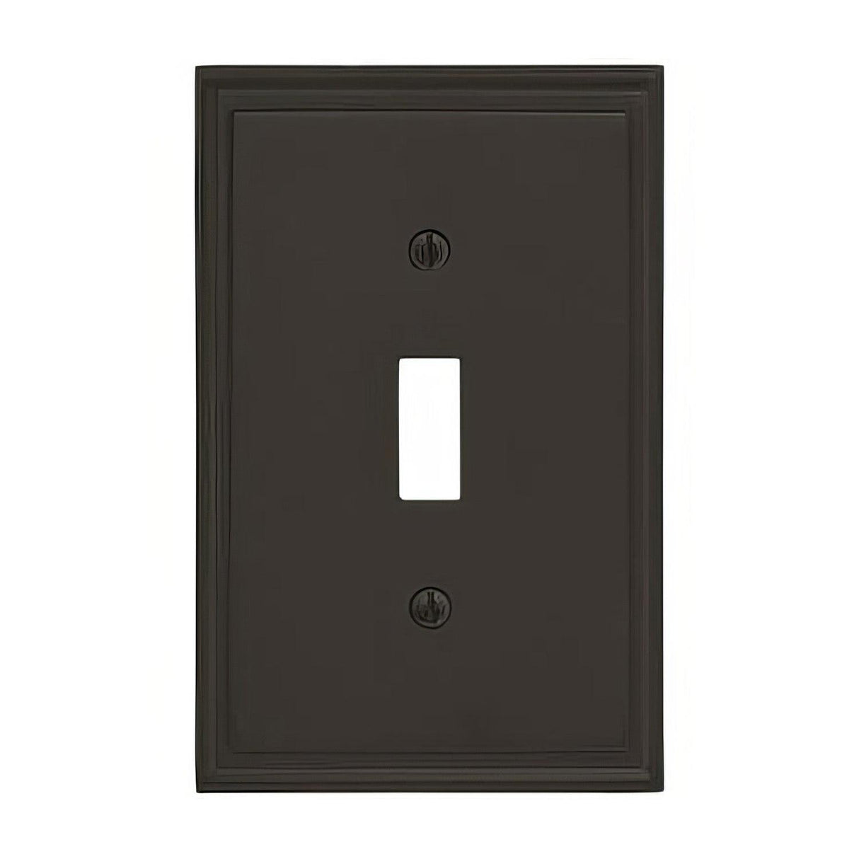 Amerock BP36514BBR BP36514 Mulholland 1-3/5" x 6-3/10" Single Toggle Wall Plate Black Bronze