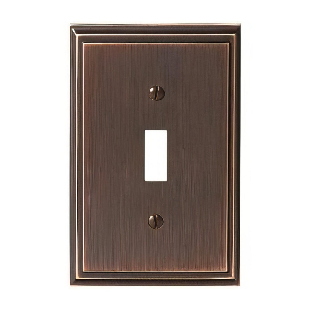 Amerock BP36514ORB BP36514 Mulholland 1-3/5" x 6-3/10" Single Toggle Wall Plate Oil Rubbed Bronze