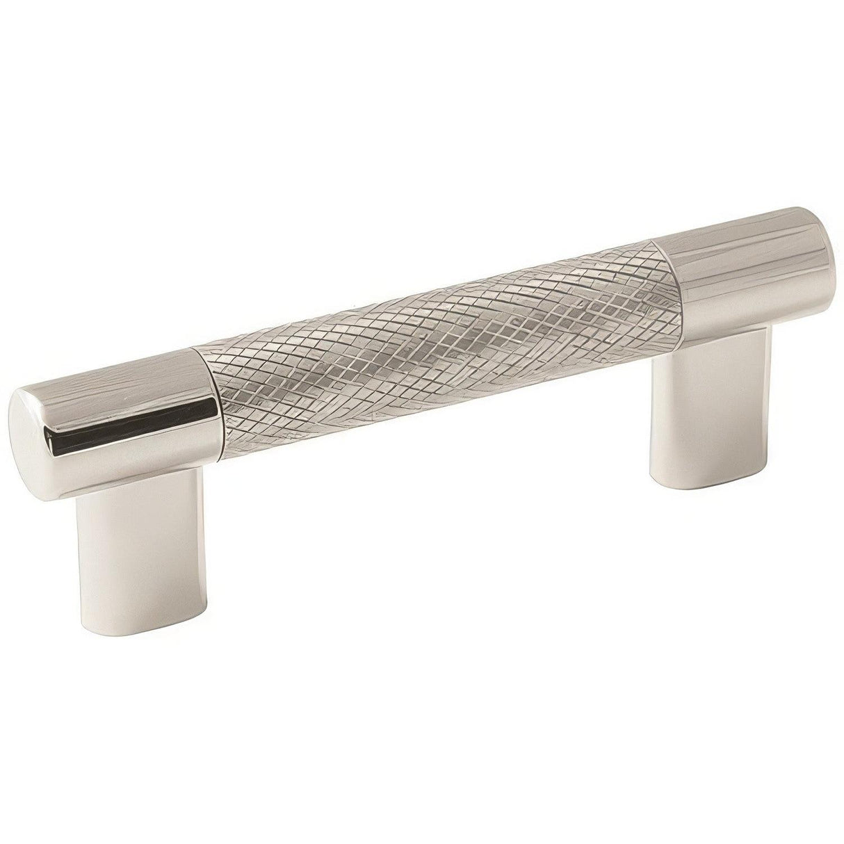 Amerock BP36557PNSS BP36557 Esquire 3-3/4" Centers Steel Cabinet Pull Bright Nickel/Stainless Steel