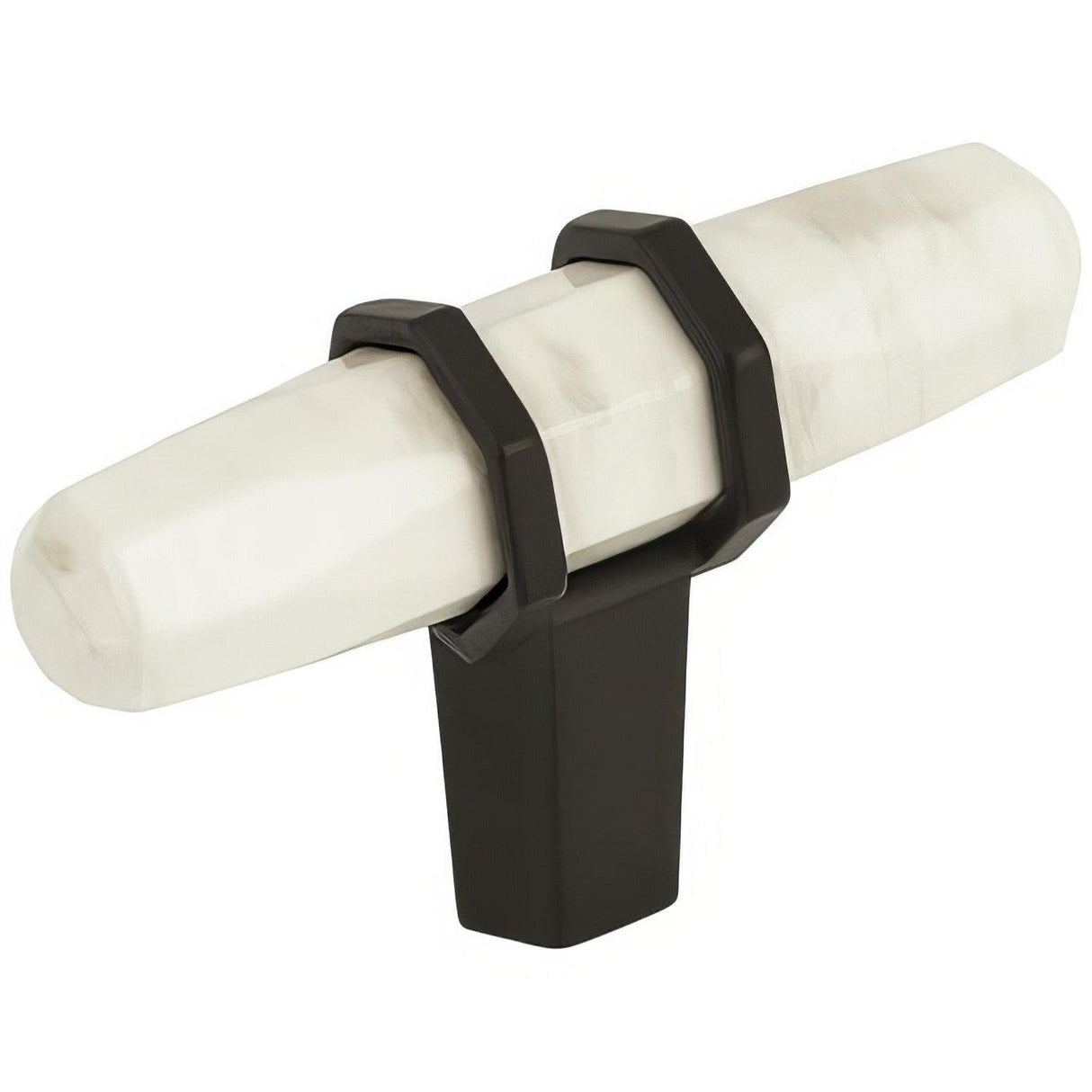 Amerock BP36647MWBBR BP36647 Carrione 2-1/2" Length Cabinet Knob Marble White/Black Bronze