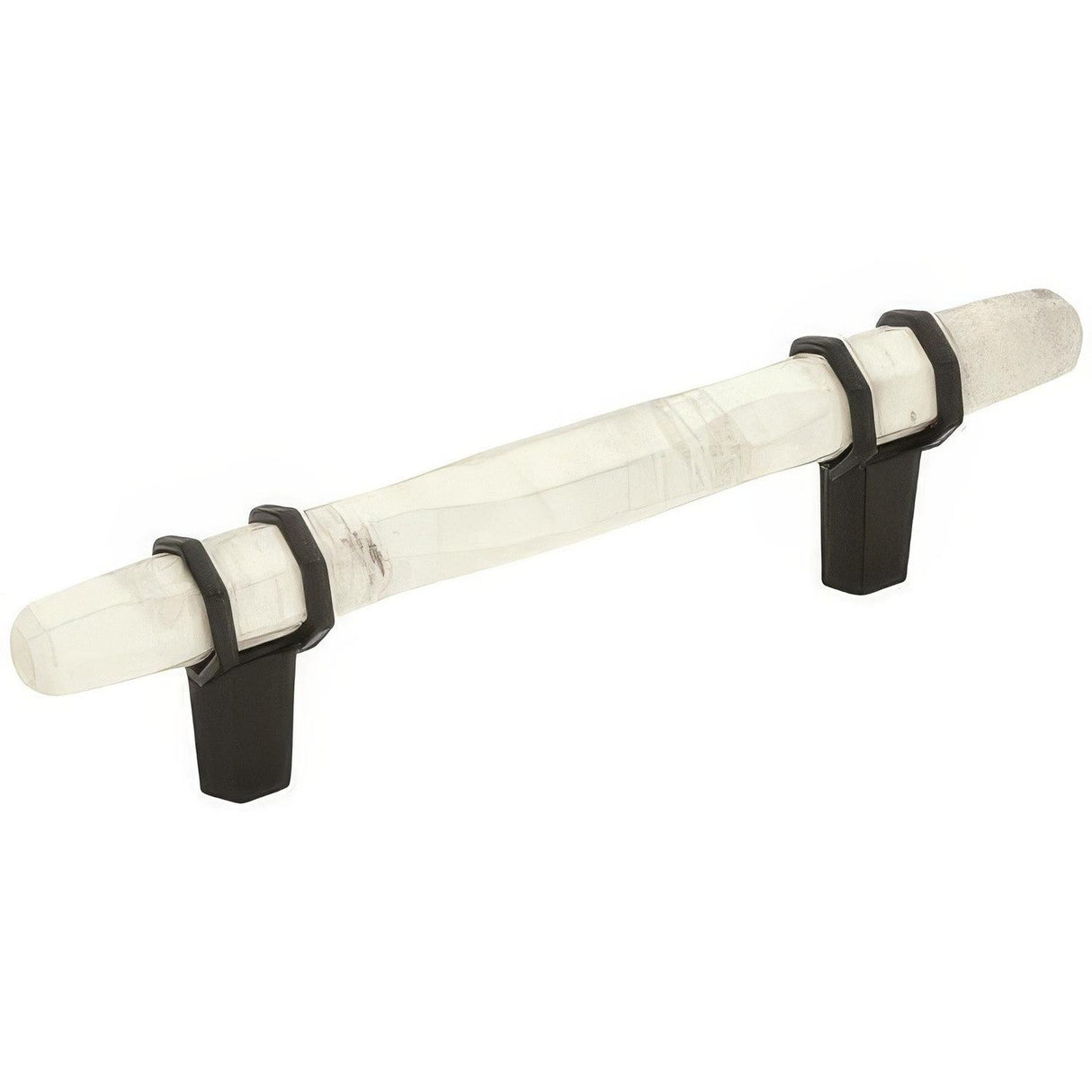 Amerock BP36648MWBBR BP36648 Carrione 3-3/4" Centers Cabinet Pull Marble White/Black Bronze