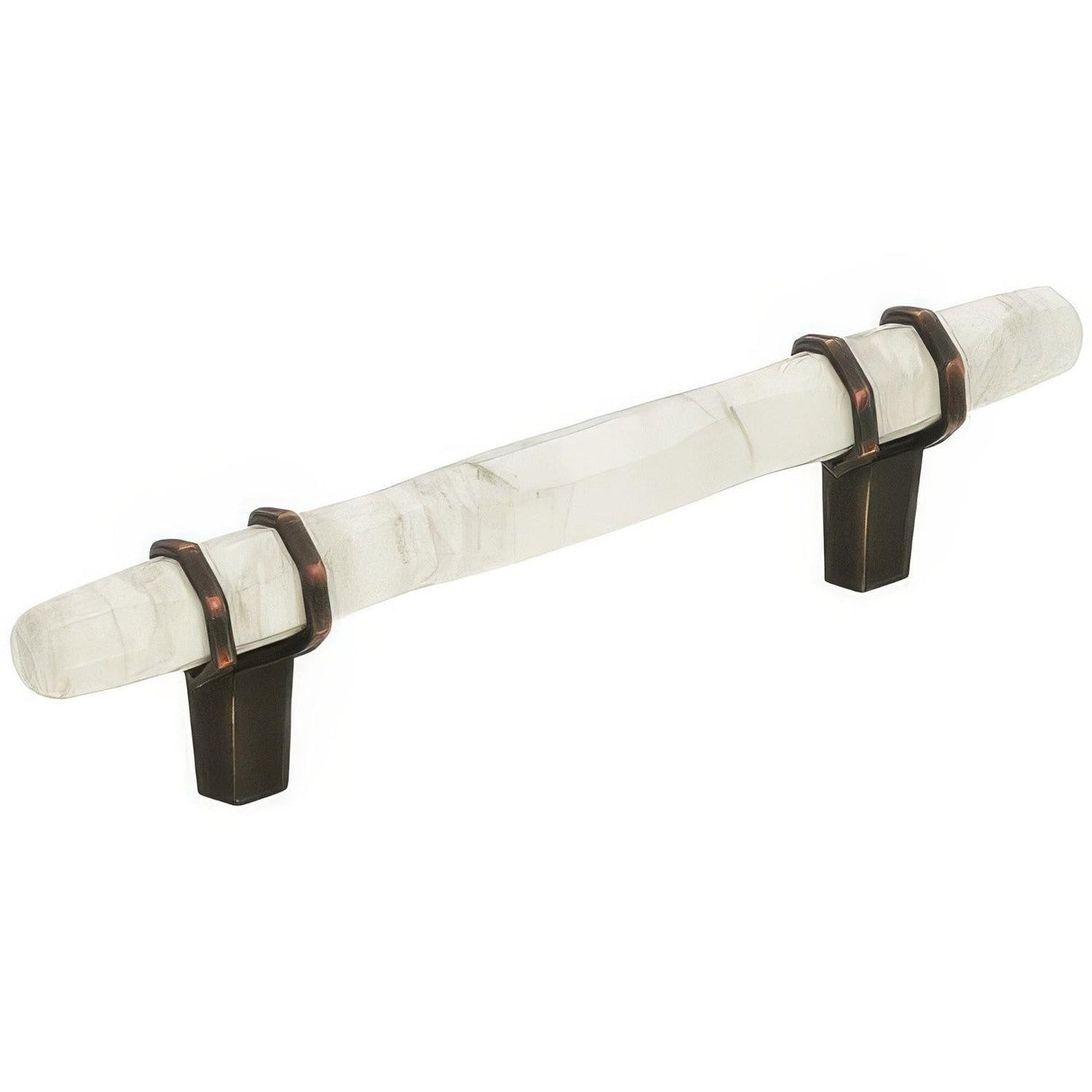 Amerock BP36648MWORB BP36648 Carrione 3-3/4" Centers Cabinet Pull Marble White/Oil Rubbed Bronze