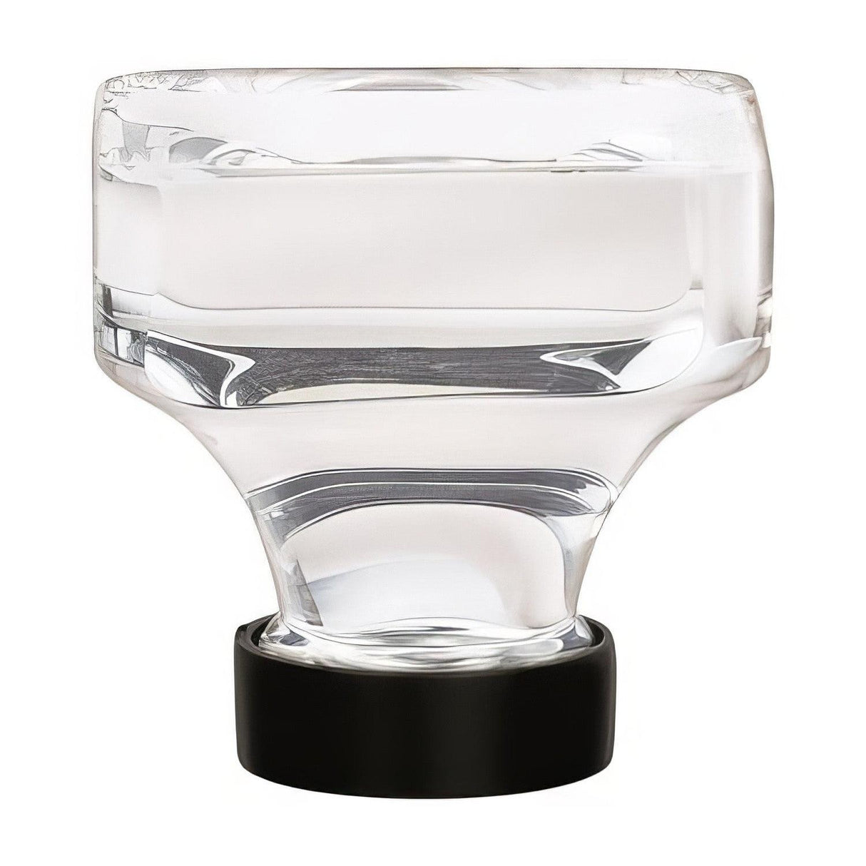 Amerock BP36653CBBR BP36653 Glacio 1-3/8" Aluminum/Glass Square Crystal Cabinet Knob Black Bronze
