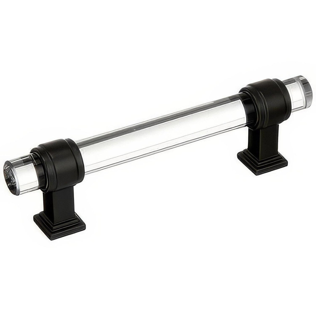 Amerock BP36654CBBR BP36654 Glacio 3-3/4" Centers Clear Crystal Cabinet Pull Black Bronze