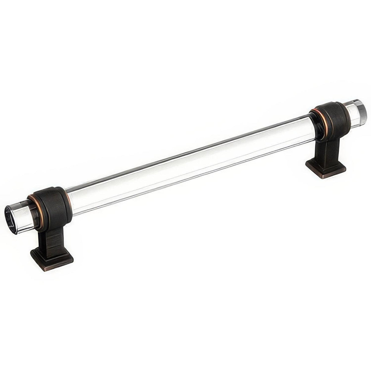 Amerock BP36656CORB BP36656 Glacio 6-5/16" Centers Clear Crystal Cabinet Pull Clear/Oil-Rubbed Bronze