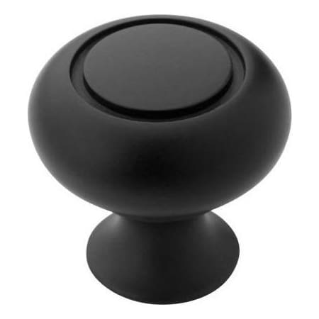 Amerock BP53011FB Everyday Heritage cabinet knob in Flat Black