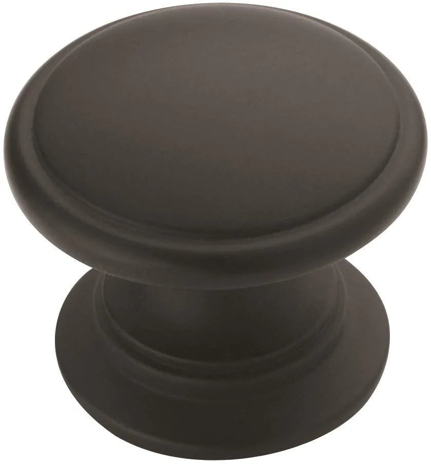 Amerock BP53012FB BP53012 Ravino 1-1/4 inch cabinet knob Flat Black