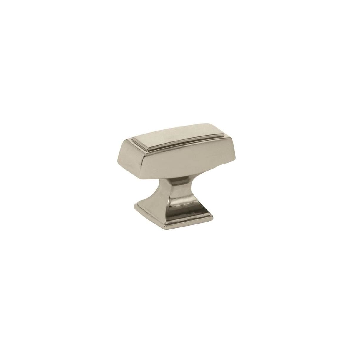 Amerock BP535342PN BP535342 Mulholland 1-1/2" Long Designer Cabinet Knob Bright Nickel