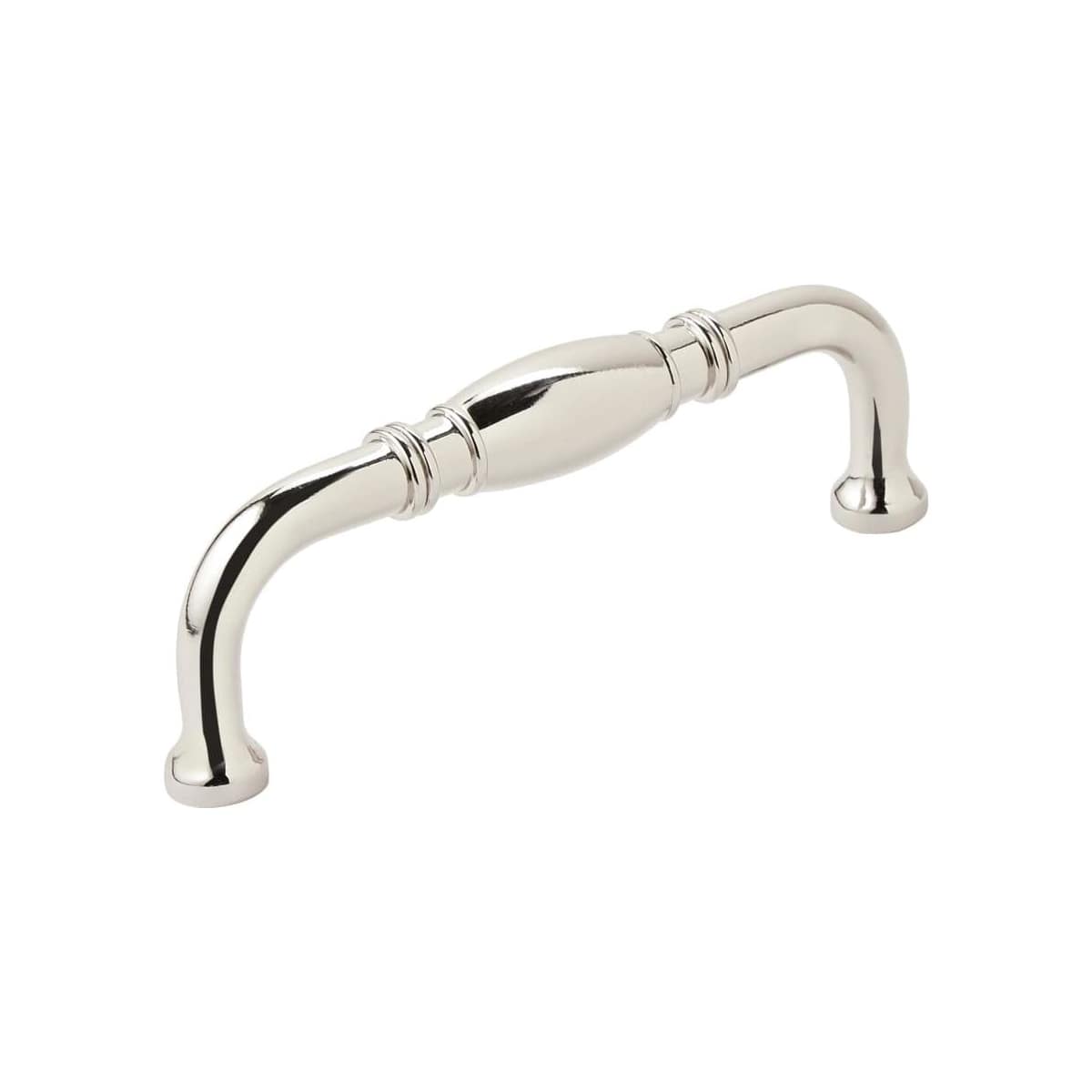 Amerock BP55243PN Granby 3-3/4 in. center-to-center cabinet pull in Polished Nickel