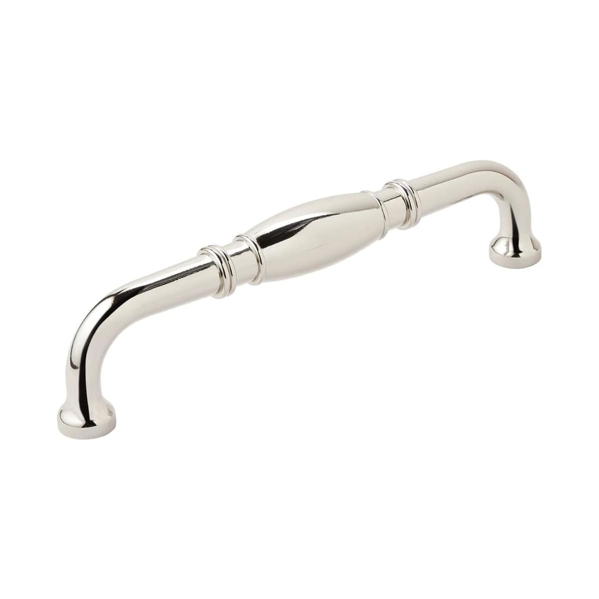 Amerock BP55245PN Granby 6-5/16 in. center-to-center cabinet pull in Polished Nickel