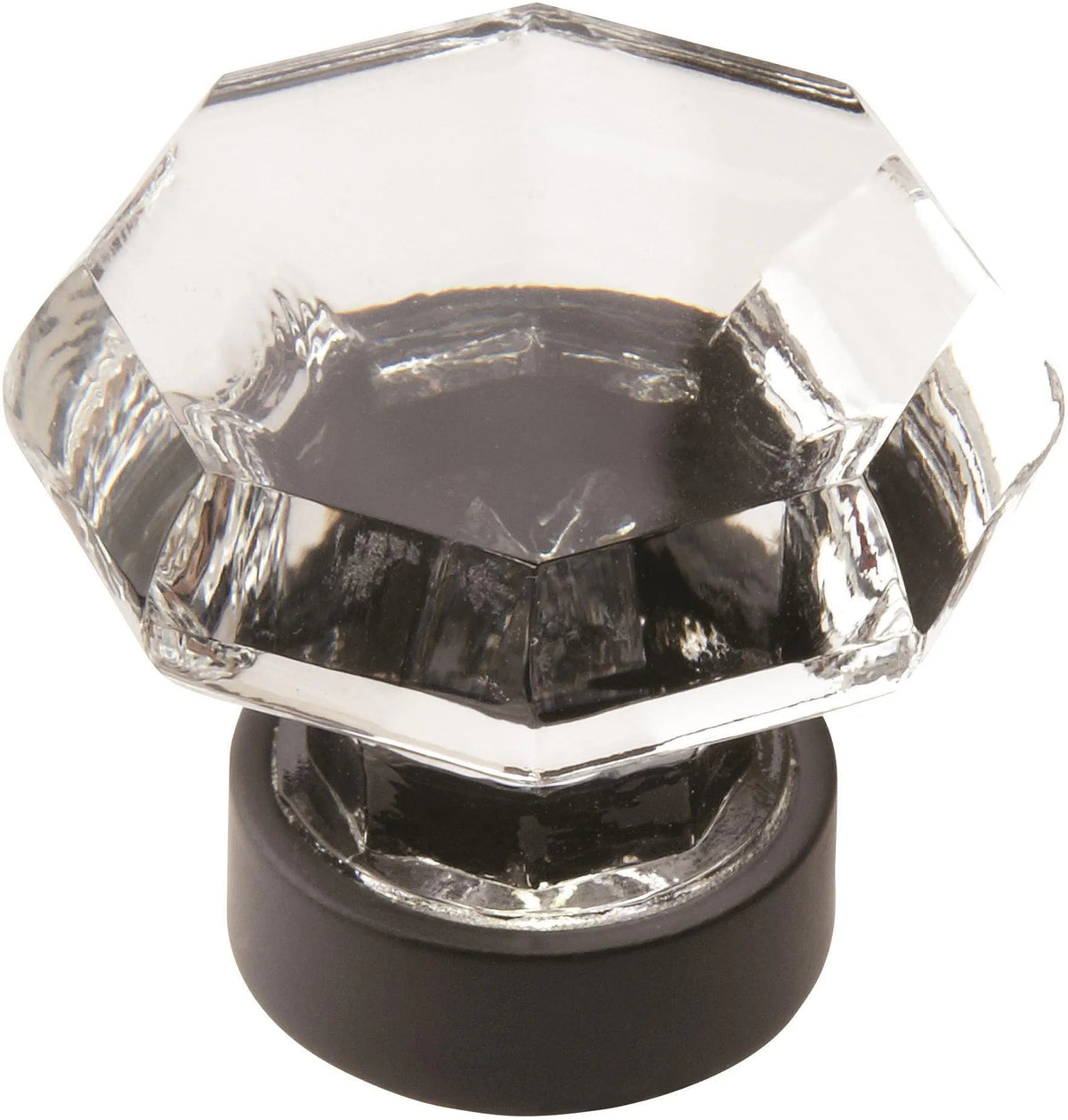 Amerock BP55268CBBR Traditional Classics glass cabinet knob Clear Black Bronze