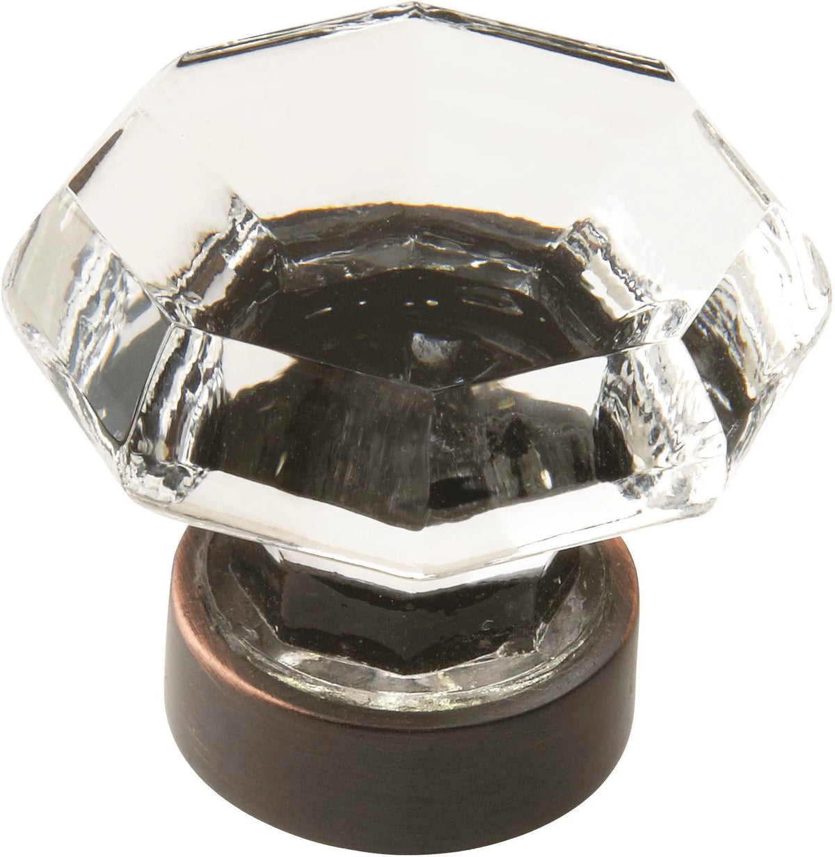 Amerock BP55268CORB Traditional Classics glass cabinet knob Clear Oil Rubbed Bronze