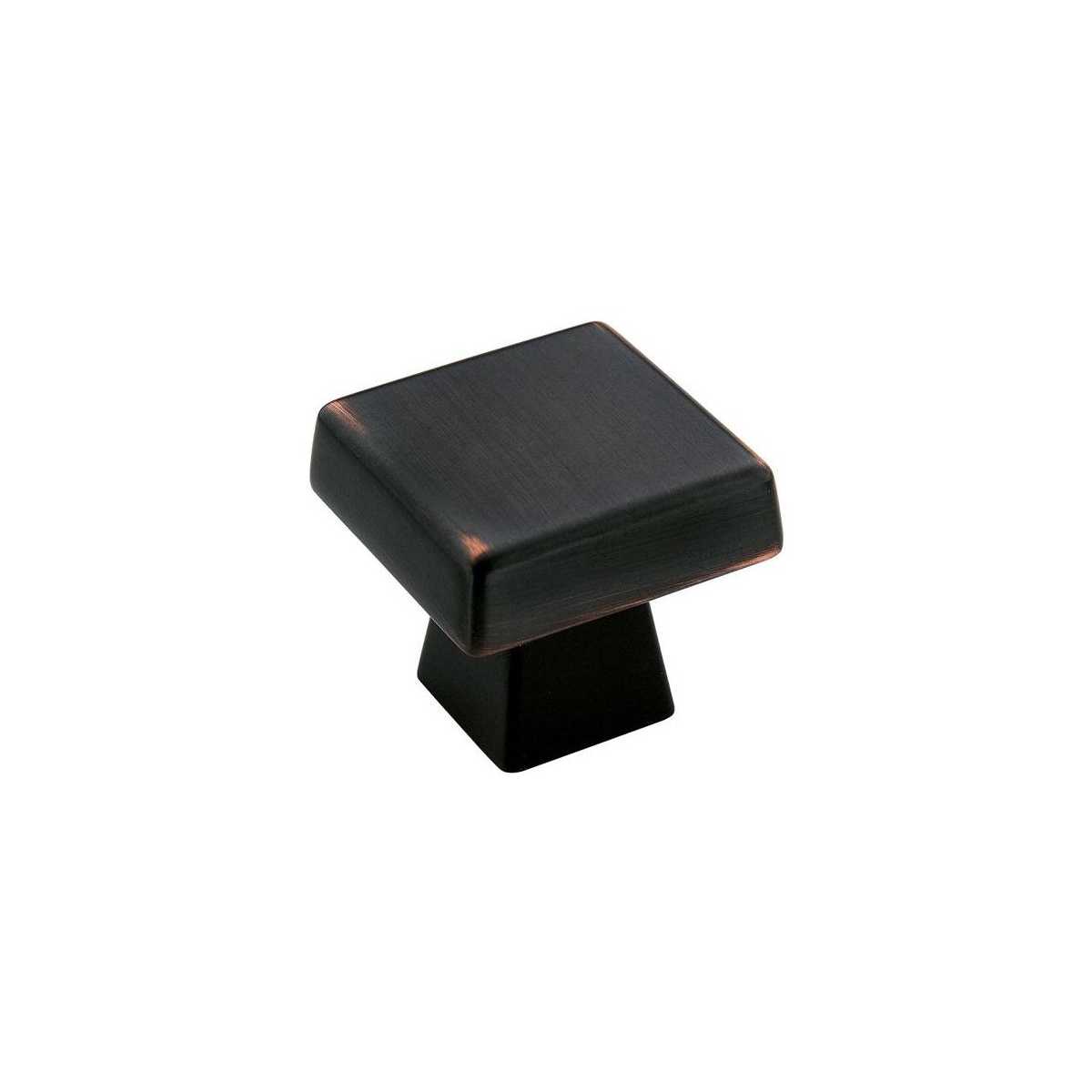 Amerock BP55273ORB Blackrock square cabinet knob in Oil Rubbed Bronze