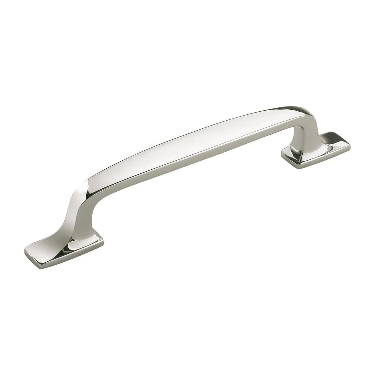 Amerock BP55319PN Highland Ridge 5 in. cabinet pull in Polished Nickel