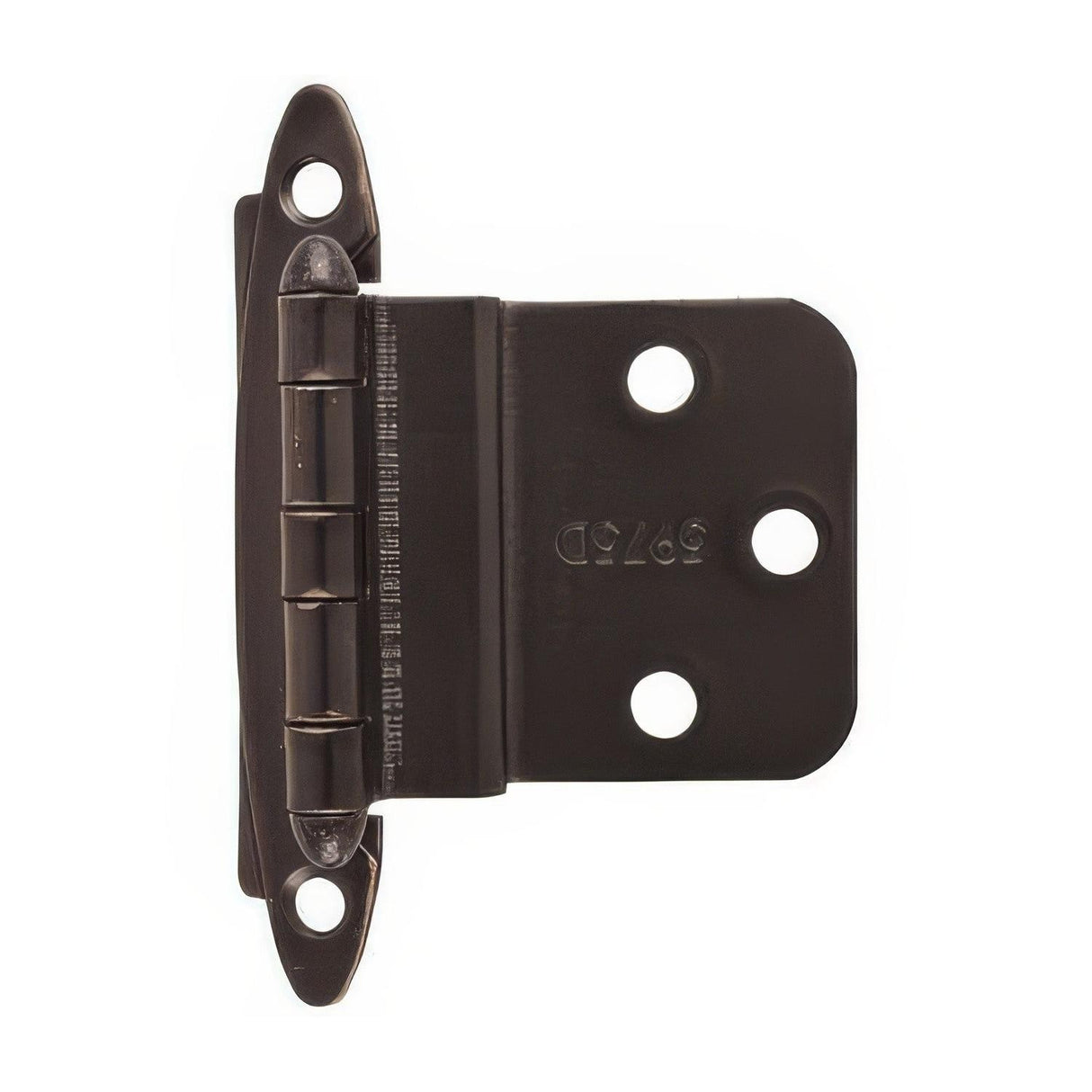 Amerock BPR3417ORB BPR3417 Functional Hardware 3/8" Inset Non Self Closing Face Mount Hinge Oil Rubbed Bronze