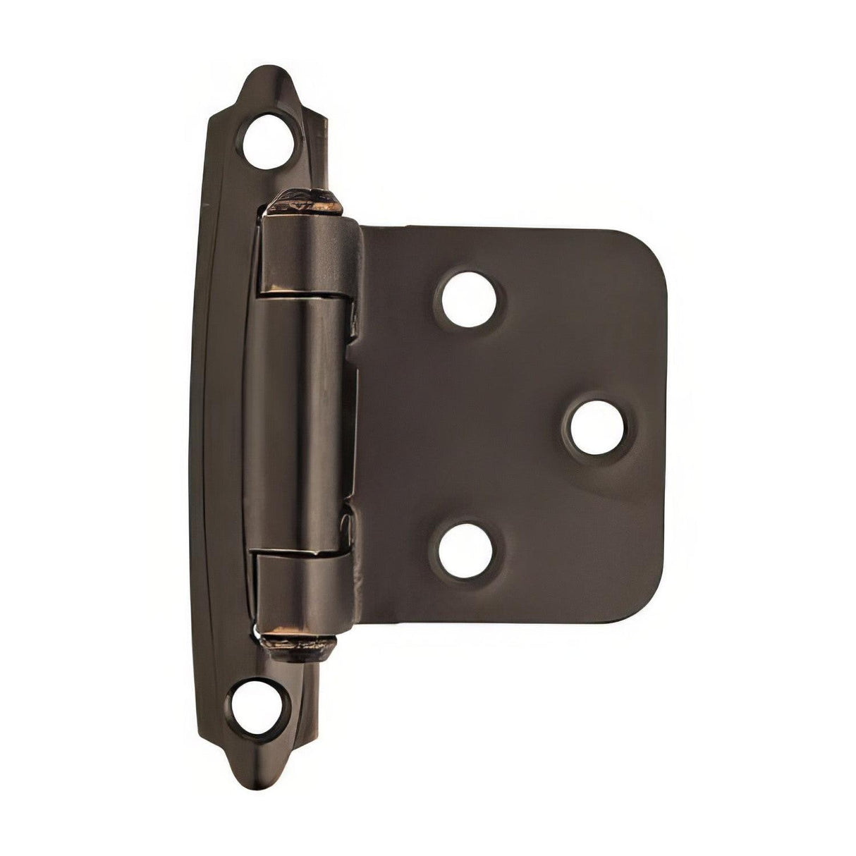Amerock BPR3429ORB BPR3429 Functional Hardware Steel 2 Pack Variable Overlay Self Closing Face Mount Hinge Oil Rubbed Bronze