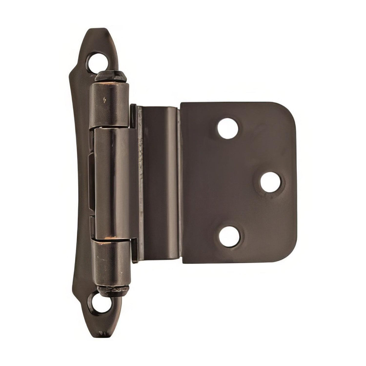 Amerock BPR7928ORB BPR7928 Functional Hardware 3/8" Steel 2 Pack Inset Self Closing Face Mount Hinge Oil Rubbed Bronze