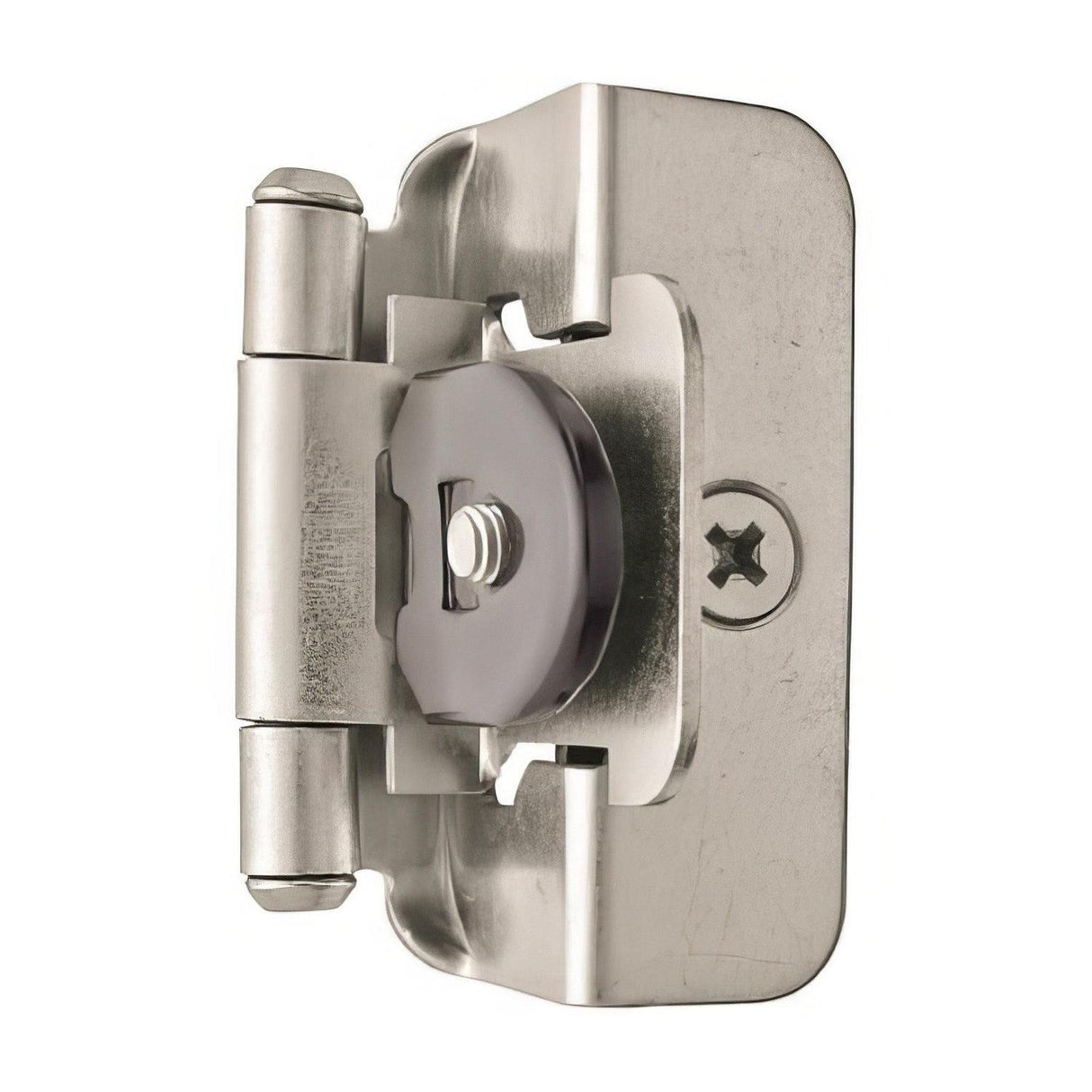 Amerock BPR8704G10 BPR8704 Functional Hardware 1/2" Steel 2 Pack Overlay Double Demountable Hinge Satin Nickel