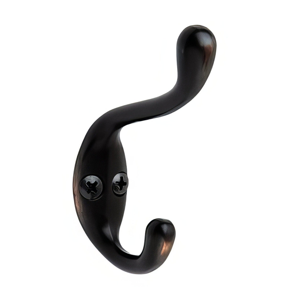 Amerock H55445ORB H55445 Single Hooks Double Coat and Hat Hook Oil Rubbed Bronze