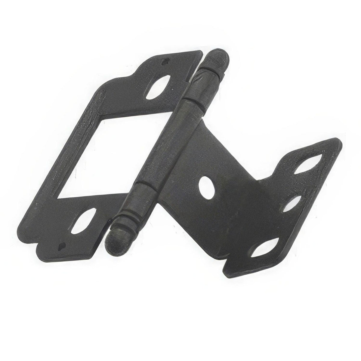 Amerock PK3180TBFB PK3180TB Functional 3/4" Door Thickness Partial Wrap Full Inset Hinge Flat Black