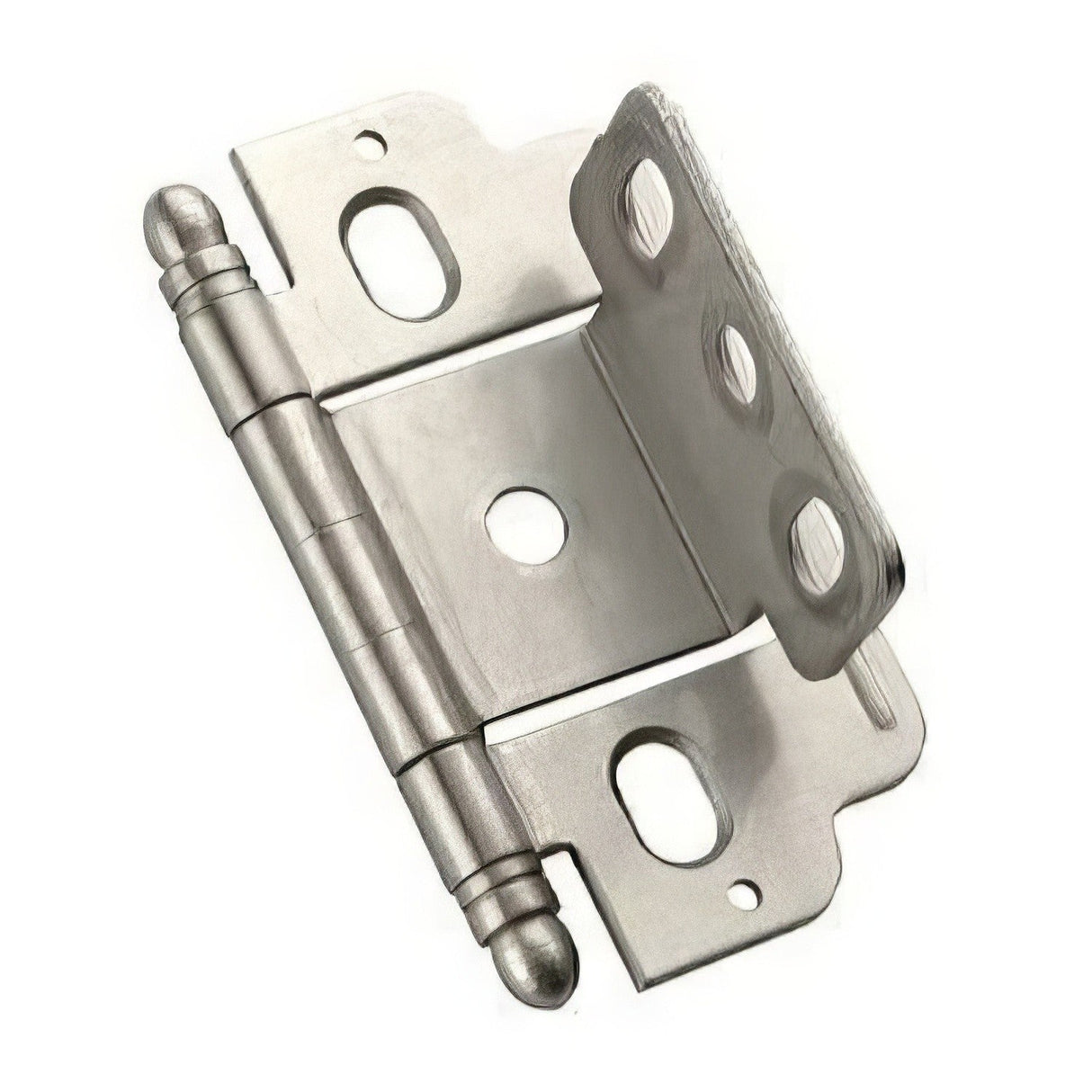 Amerock PK3180TBG10 PK3180TB Functional 3/4" Door Thickness Partial Wrap Full Inset Hinge Satin Nickel