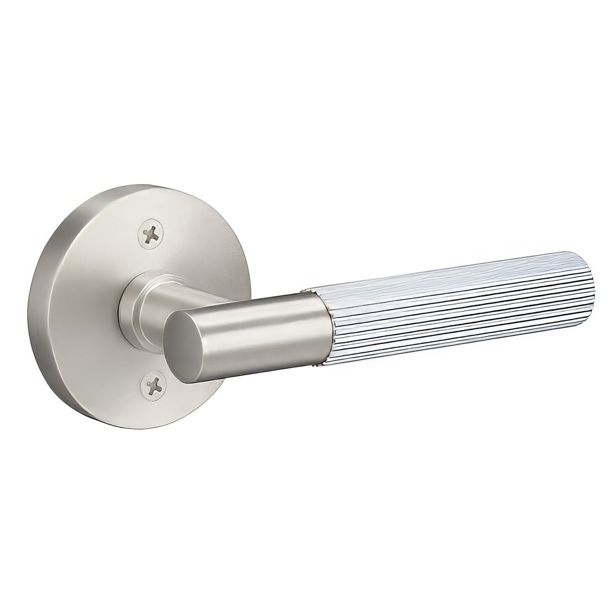Sure-Loc AP100-RD FBL GRIP-SKN 15 flat black / satin nickel dummy door lever
