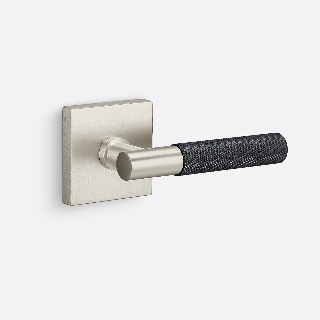Sure-Loc AP100-SQ 15 GRIP-KN FBL satin nickel / flat black dummy door lever
