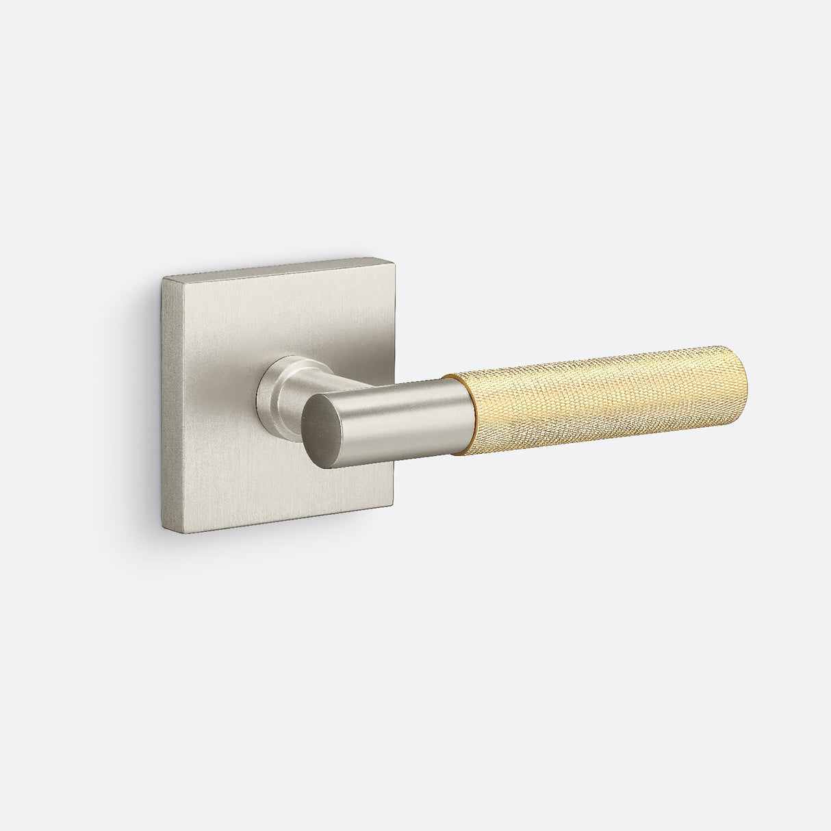 Sure-Loc AP100-SQ 15 GRIP-KN SB satin nickel / satin brass dummy door lever