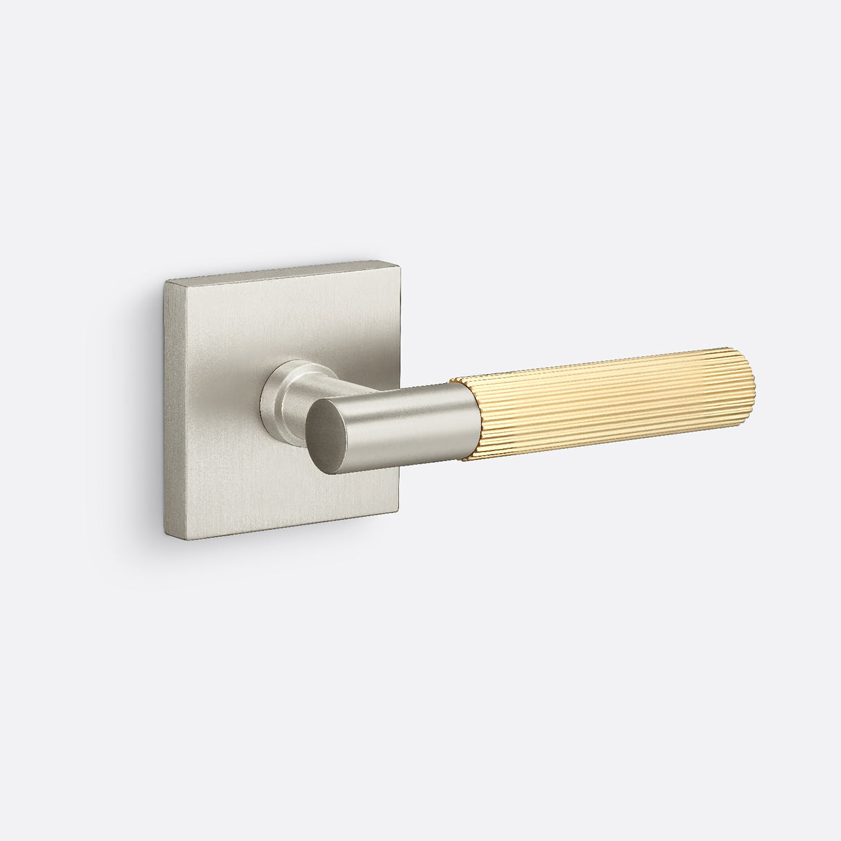 Sure-Loc AP100-SQ 15 GRIP-SKN SB satin nickel / satin brass dummy door lever