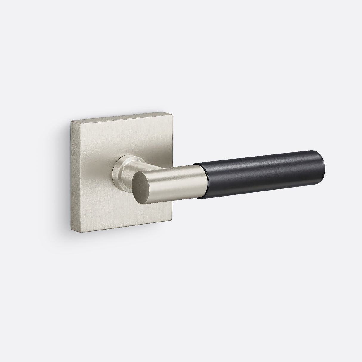 Sure-Loc AP100-SQ 15 GRIP-SM FBL satin nickel / flat black dummy door lever
