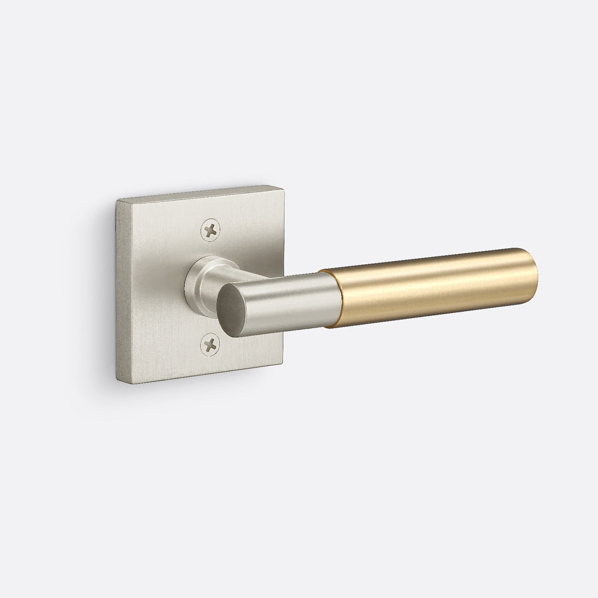 Sure-Loc AP100-SQ 15 GRIP-SM SB satin nickel / satin brass dummy door lever