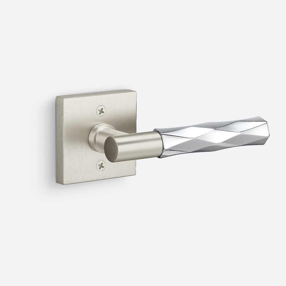 Sure-Loc AP100-SQ 15 GRIP-VT 26 satin nickel / polished chrome dummy door lever