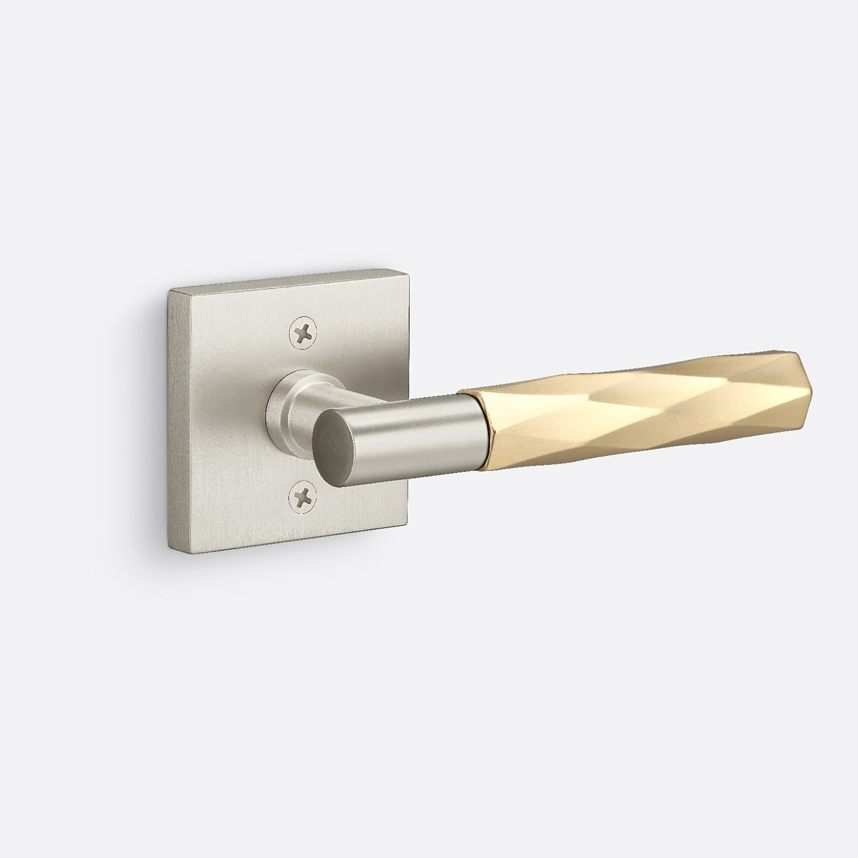 Sure-Loc AP100-SQ 15 GRIP-VT SB satin nickel / satin brass dummy door lever