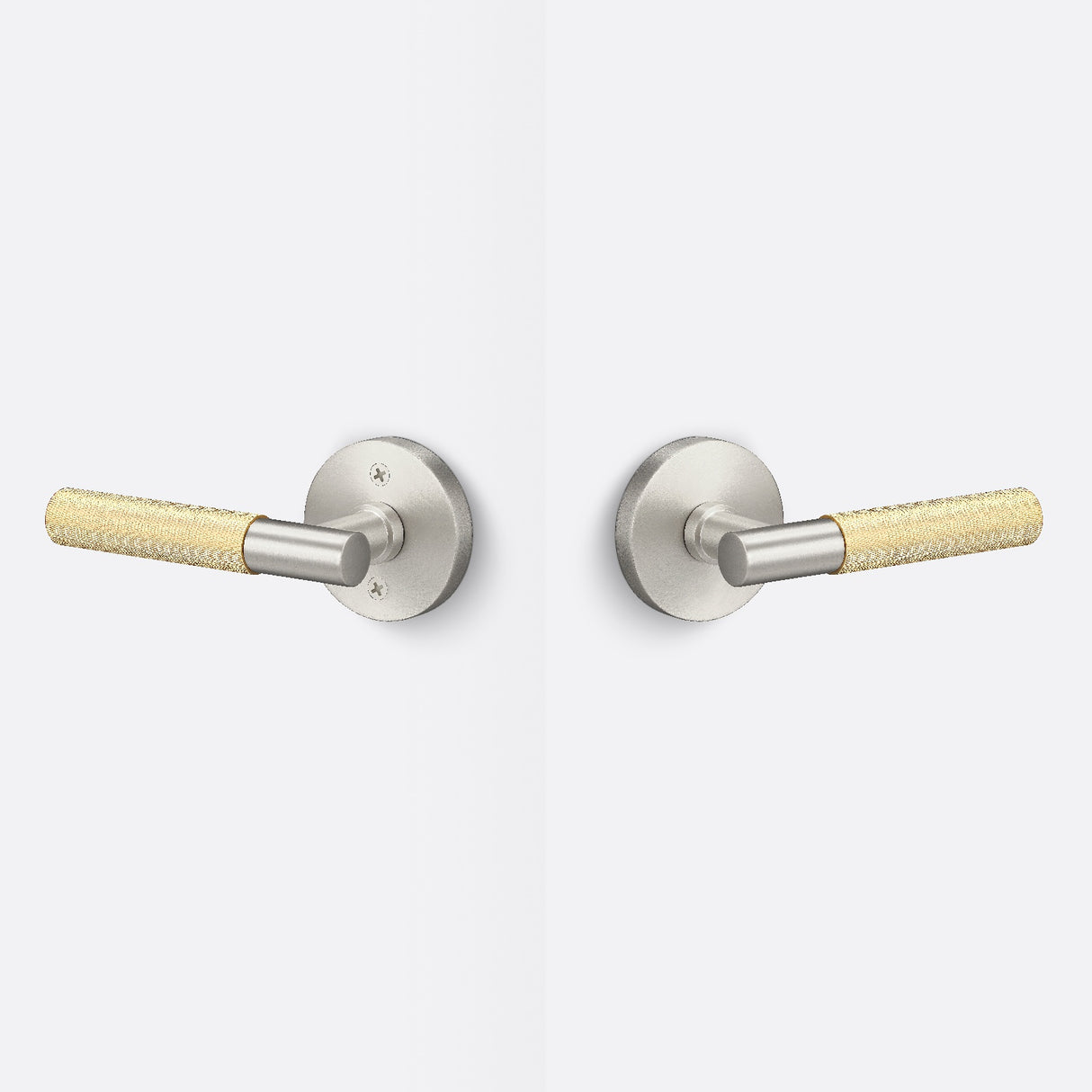 Sure-Loc AP101-RD 15 GRIP-KN SB satin nickel / satin brass passage door lever