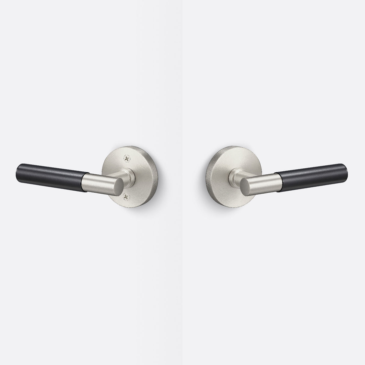 Sure-Loc AP101-RD 15 GRIP-SM FBL satin nickel / flat black passage door lever