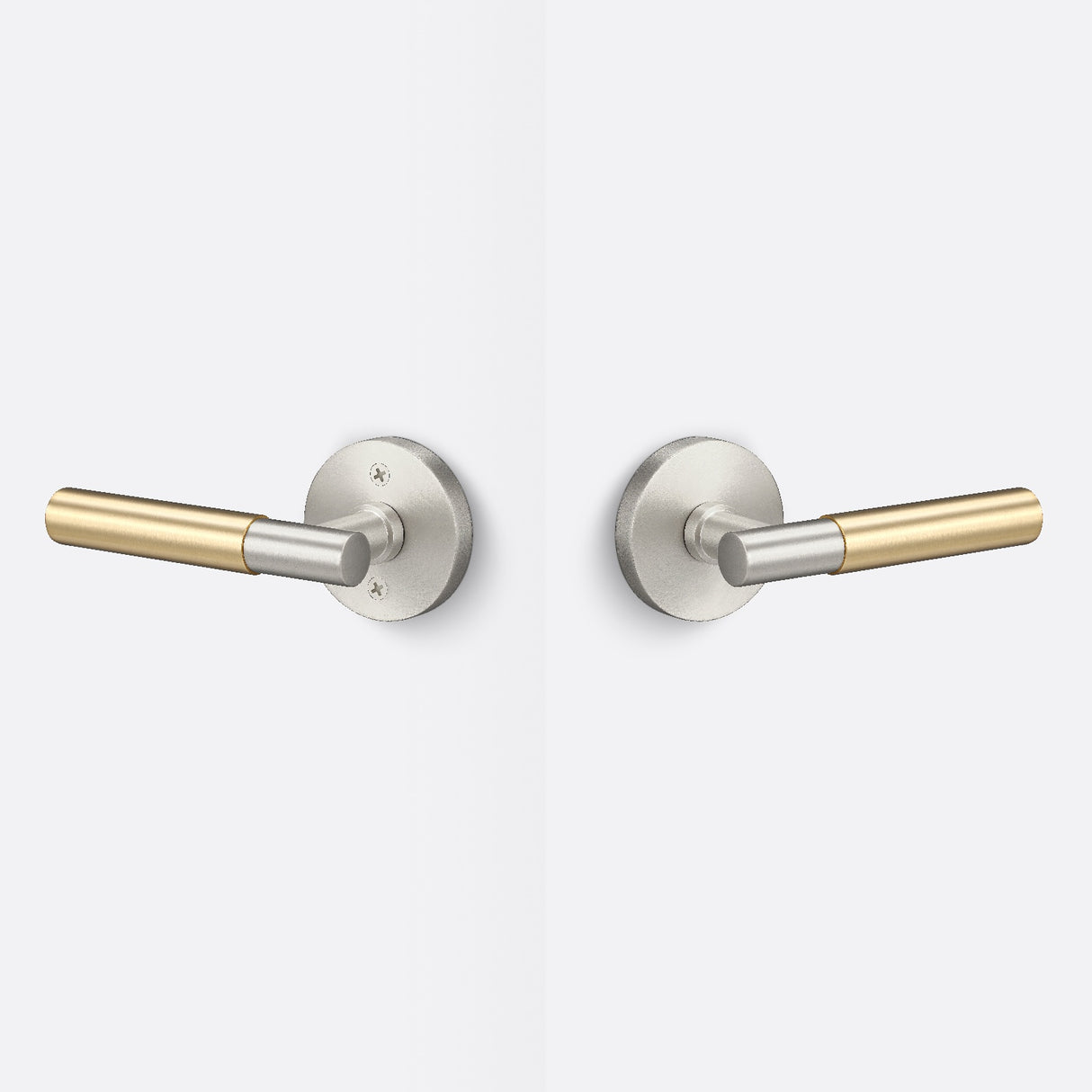 Sure-Loc AP101-RD 15 GRIP-SM SB satin nickel / satin brass passage door lever