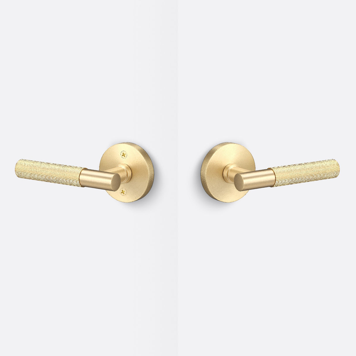 Sure-Loc AP101-RD SB GRIP-KN SB satin brass passage door lever