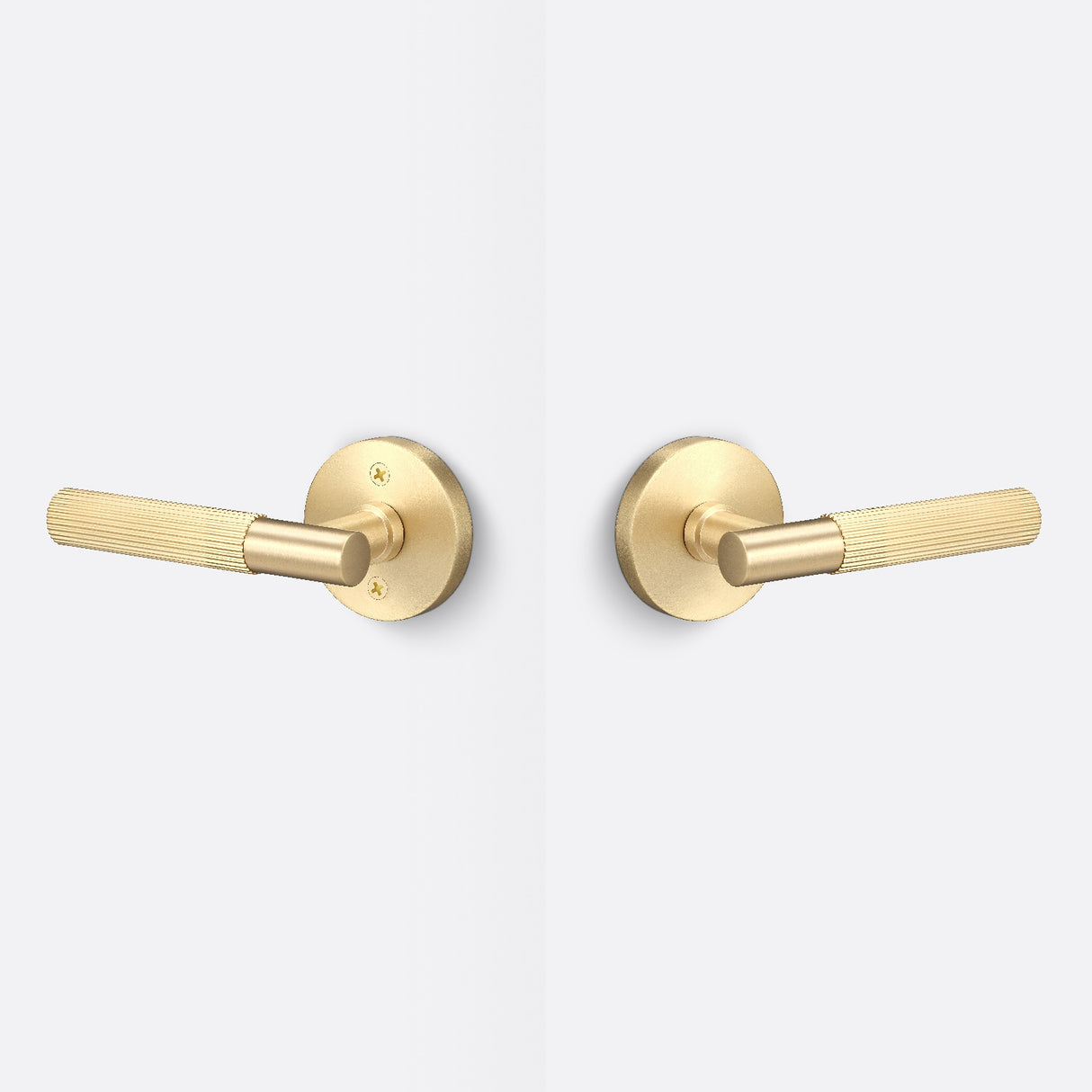 Sure-Loc AP101-RD SB GRIP-SKN SB satin brass passage door lever