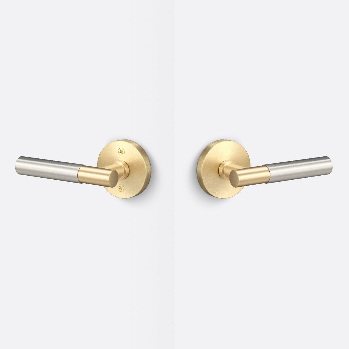 Sure-Loc AP101-RD SB GRIP-SM 15 satin brass / satin nickel passage door lever