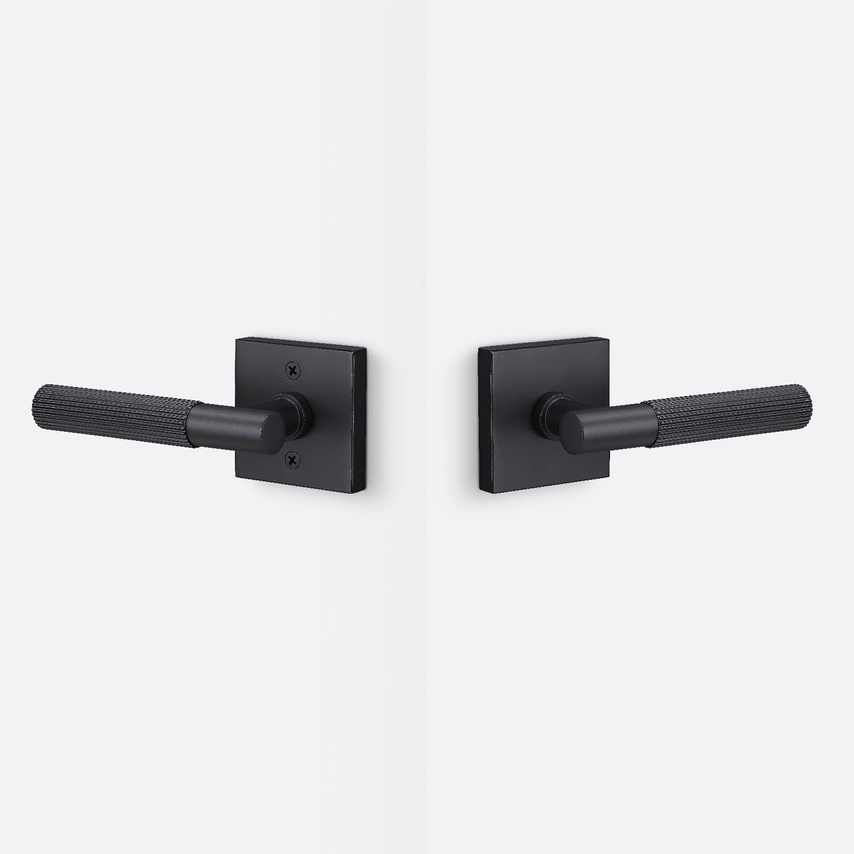 Sure-Loc AP101-SQ FBL GRIP-SKN FBL flat black passage door lever