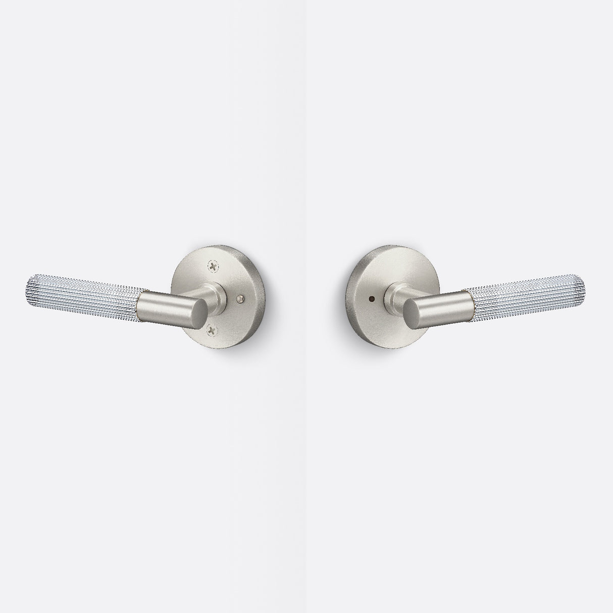 Sure-Loc AP102-RD 15 GRIP-SKN 26 satin nickel / polished chrome privacy door lever