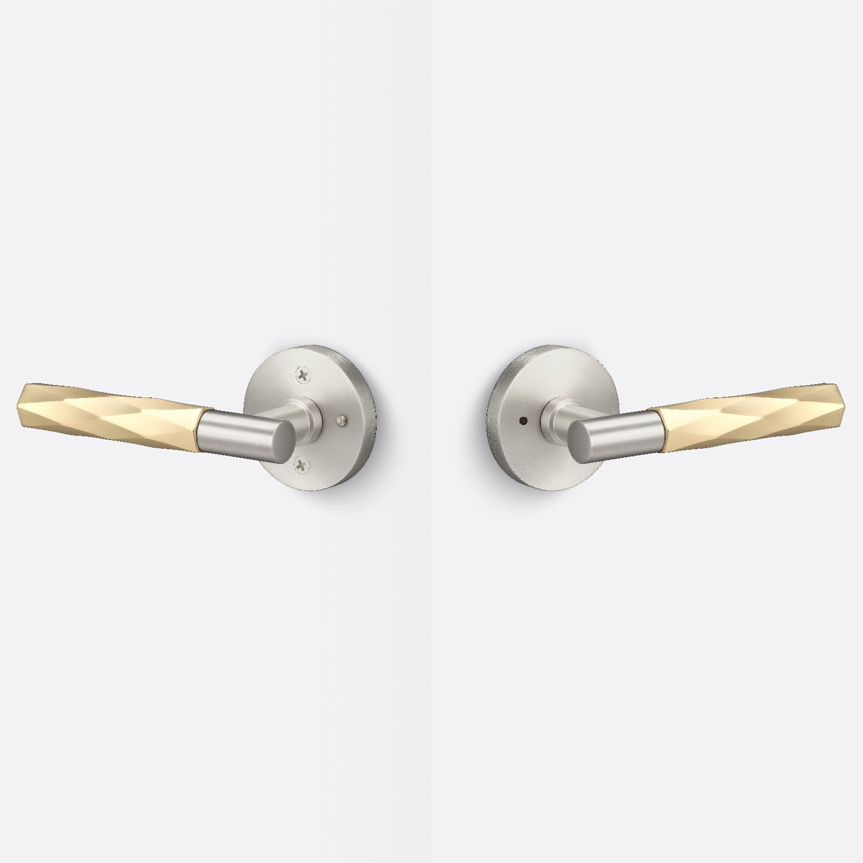 Sure-Loc AP102-RD 15 GRIP-VT SB satin nickel / satin brass privacy door lever
