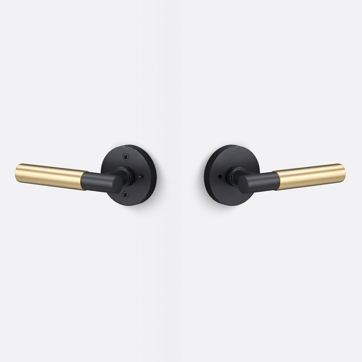 Sure-Loc AP102-RD FBL GRIP-SM FBL flat black privacy door lever