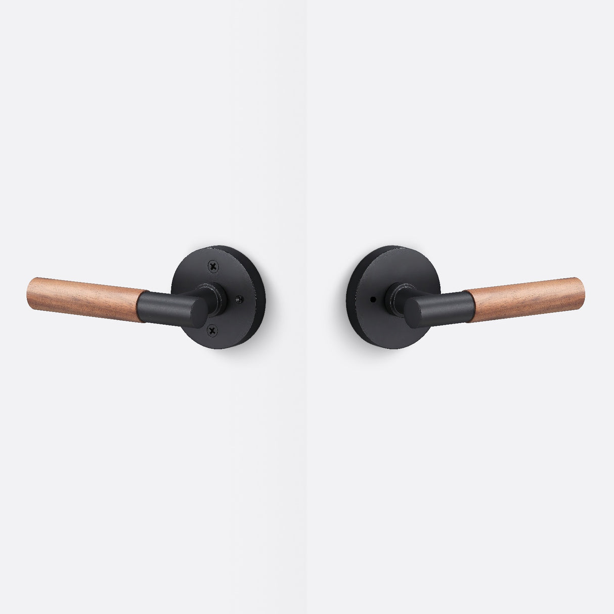 Sure-Loc AP102-RD FBL GRIP-WN flat black / walnut privacy door lever