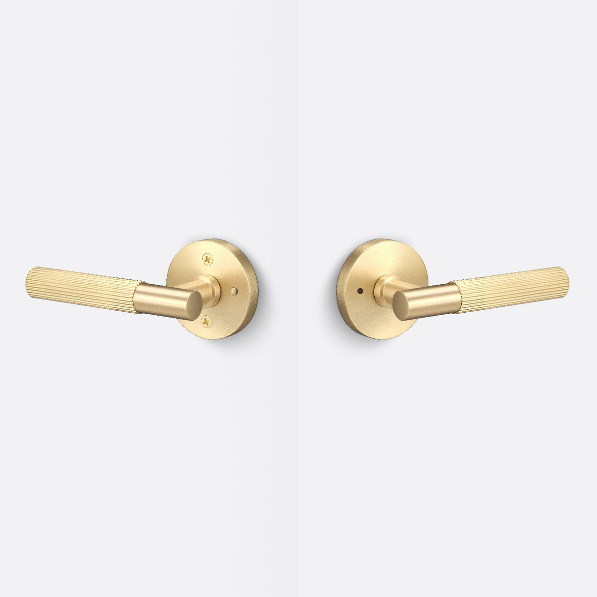 Sure-Loc AP102-RD SB GRIP-SKN SB satin brass privacy door lever