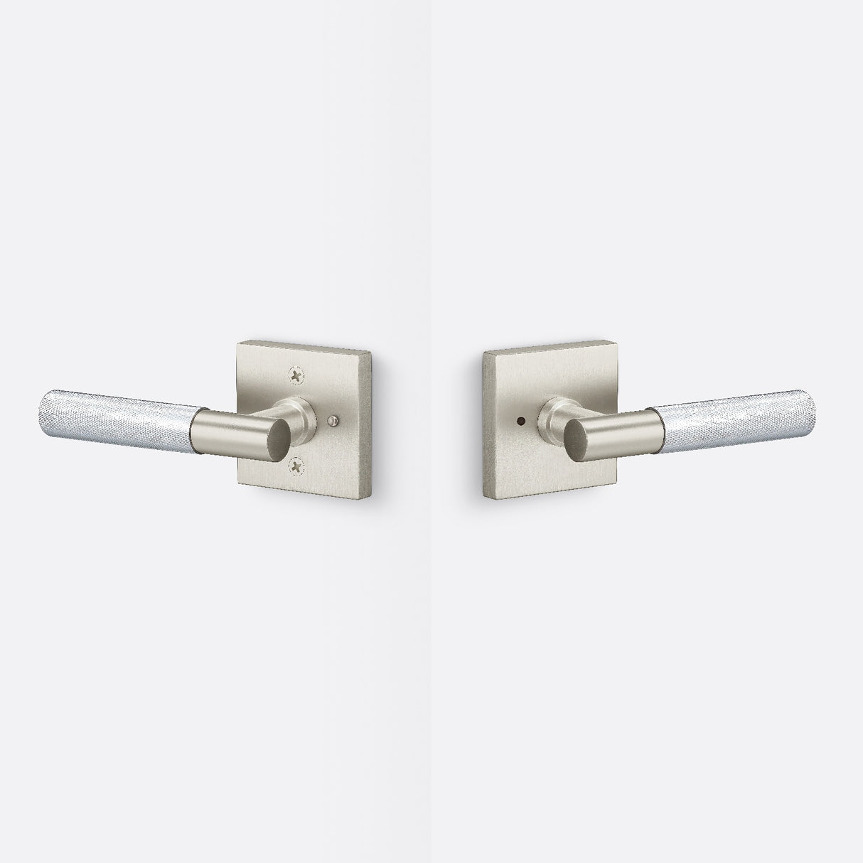 Sure-Loc AP102-SQ 15 GRIP-KN 26 satin nickel / polished chrome privacy door lever