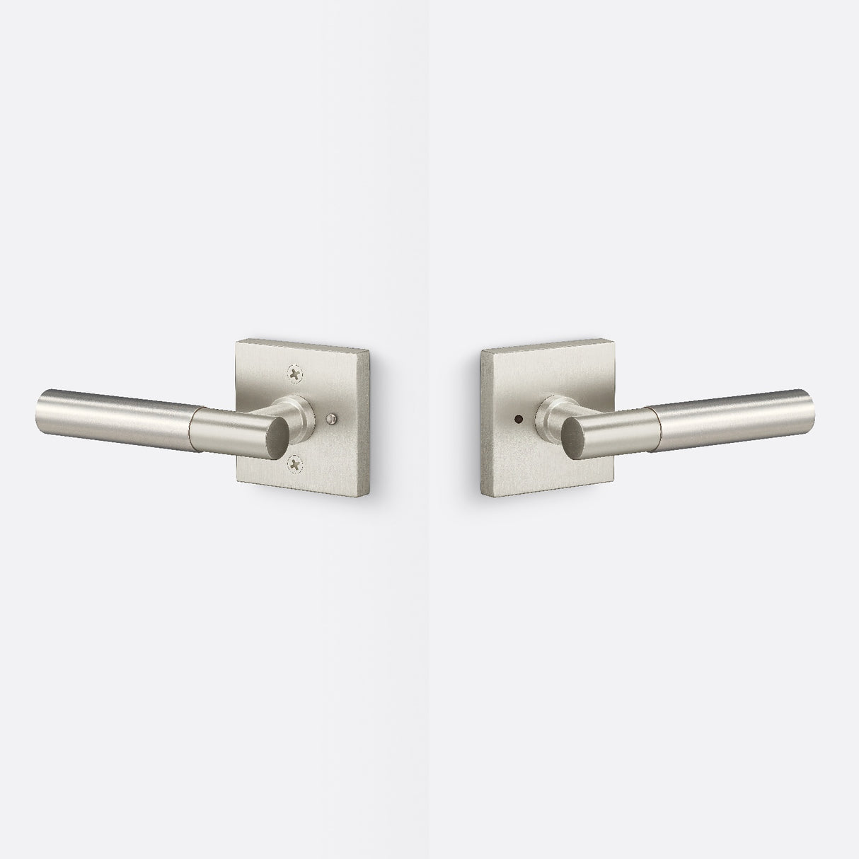Sure-Loc AP102-SQ 15 GRIP-SM 15 satin nickel privacy door lever