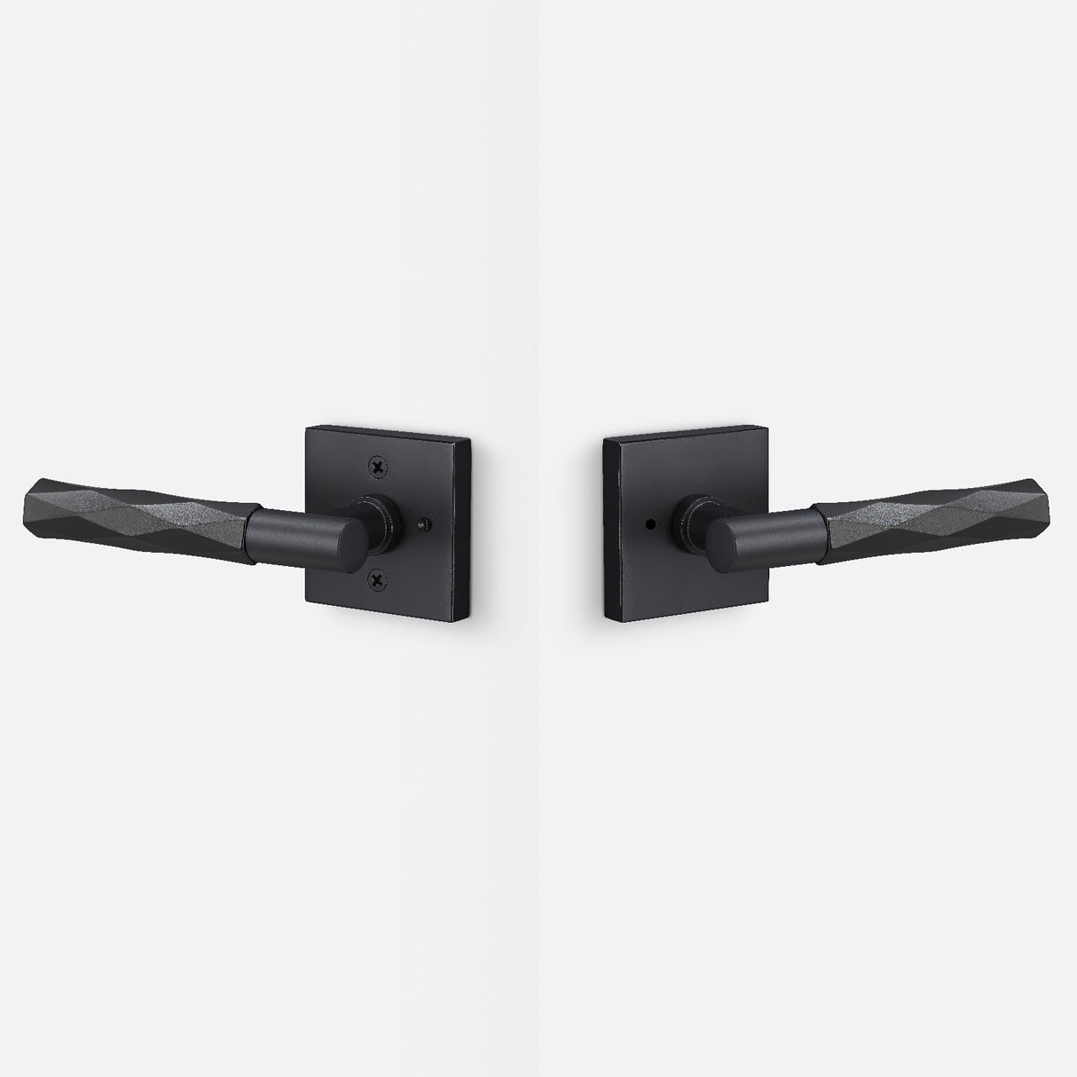 Sure-Loc AP102-SQ FBL GRIP-VT FBL flat black privacy door lever