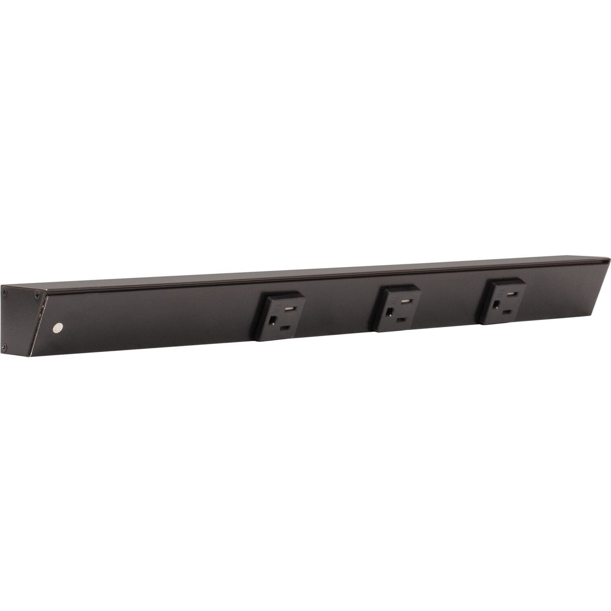 Task Lighting APT18-3B-P-BK-L black angle power strip